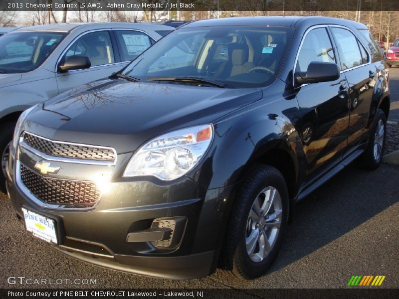 Ashen Gray Metallic / Jet Black 2013 Chevrolet Equinox LS AWD