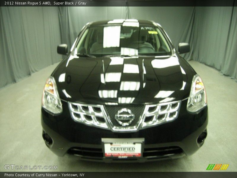 Super Black / Gray 2012 Nissan Rogue S AWD