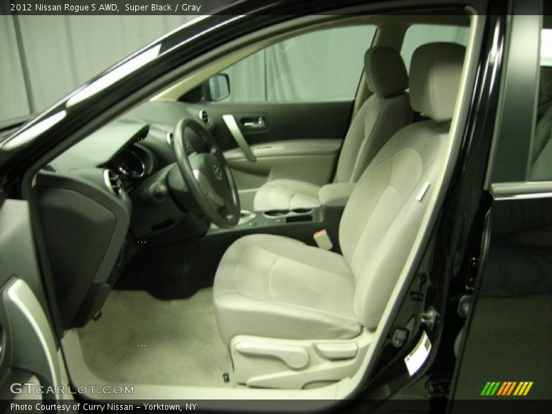 Super Black / Gray 2012 Nissan Rogue S AWD