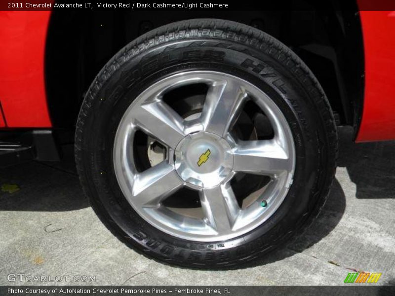 Victory Red / Dark Cashmere/Light Cashmere 2011 Chevrolet Avalanche LT