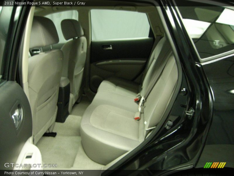 Super Black / Gray 2012 Nissan Rogue S AWD