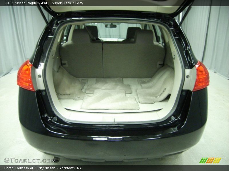 Super Black / Gray 2012 Nissan Rogue S AWD