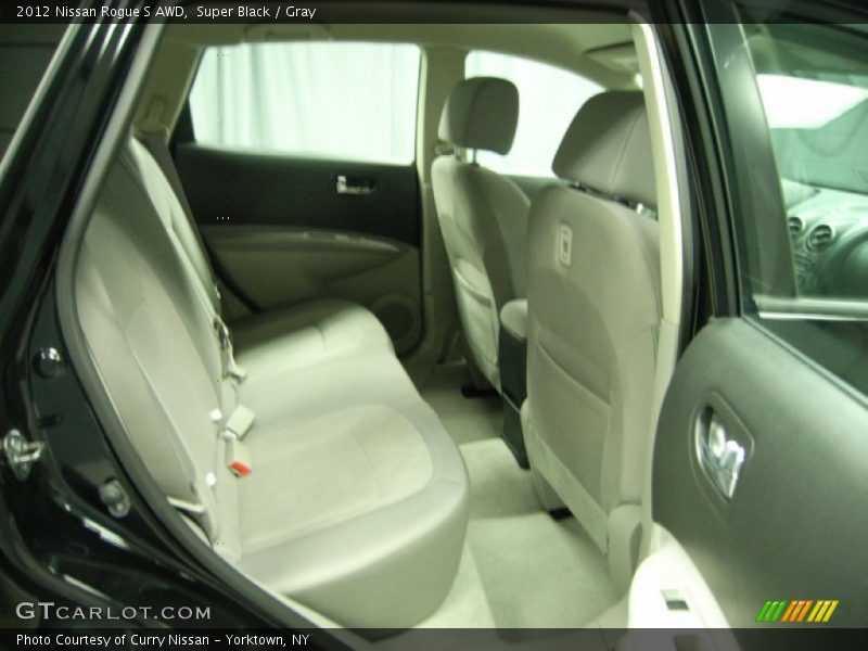 Super Black / Gray 2012 Nissan Rogue S AWD