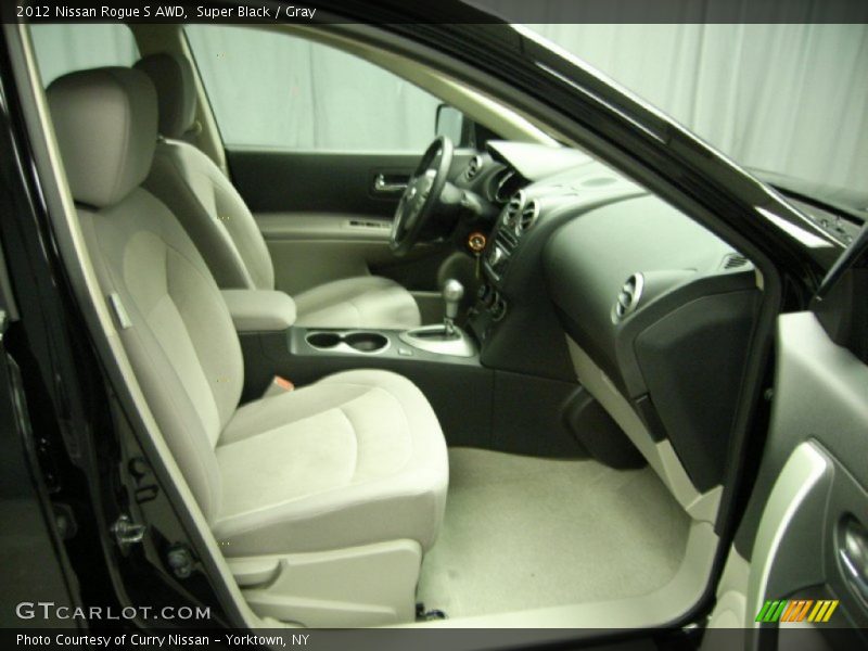Super Black / Gray 2012 Nissan Rogue S AWD