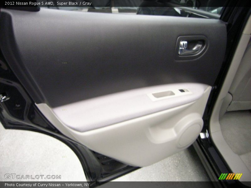 Super Black / Gray 2012 Nissan Rogue S AWD
