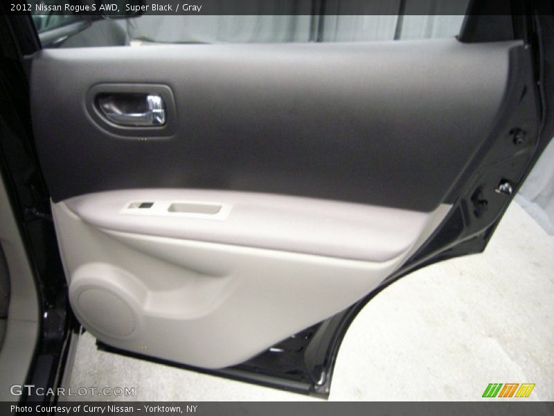 Super Black / Gray 2012 Nissan Rogue S AWD