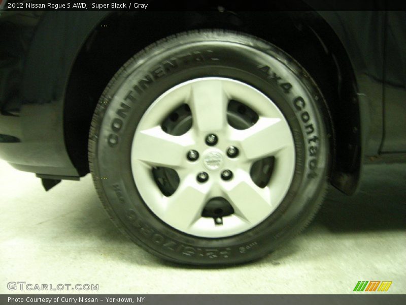 Super Black / Gray 2012 Nissan Rogue S AWD