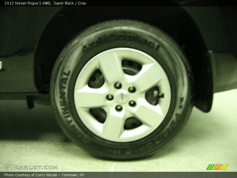 Super Black / Gray 2012 Nissan Rogue S AWD