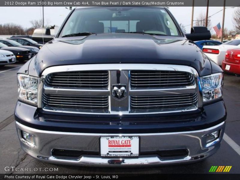 True Blue Pearl / Dark Slate Gray/Medium Graystone 2012 Dodge Ram 1500 Big Horn Crew Cab 4x4