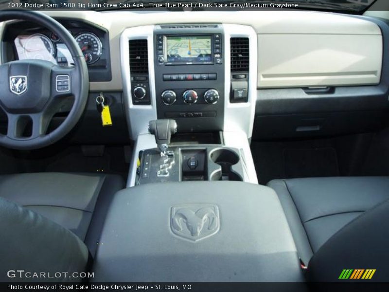 True Blue Pearl / Dark Slate Gray/Medium Graystone 2012 Dodge Ram 1500 Big Horn Crew Cab 4x4