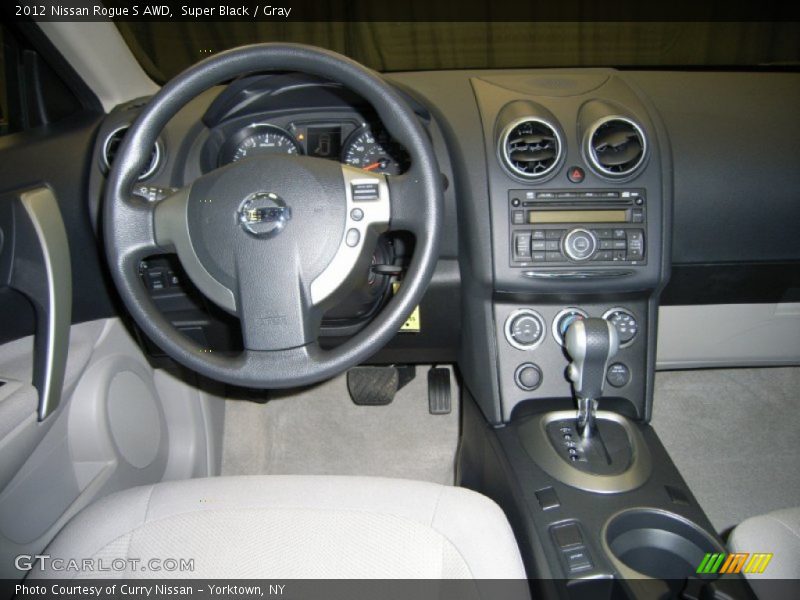 Super Black / Gray 2012 Nissan Rogue S AWD