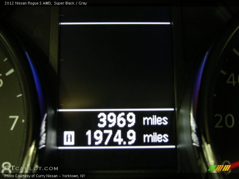 Super Black / Gray 2012 Nissan Rogue S AWD