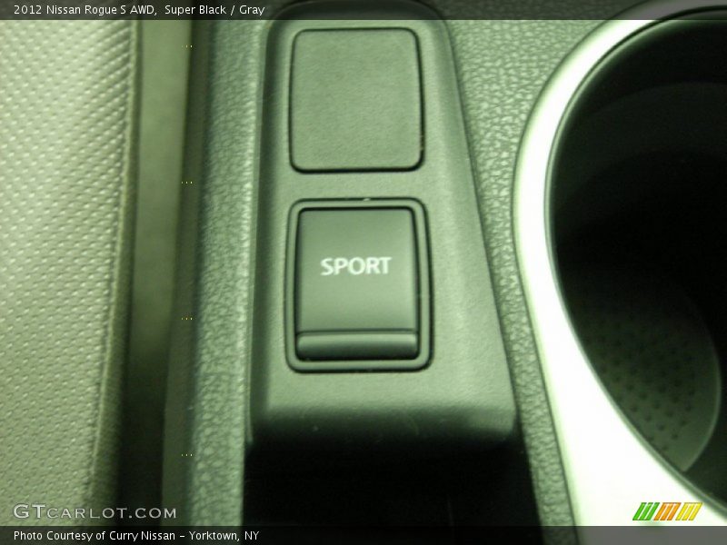Super Black / Gray 2012 Nissan Rogue S AWD