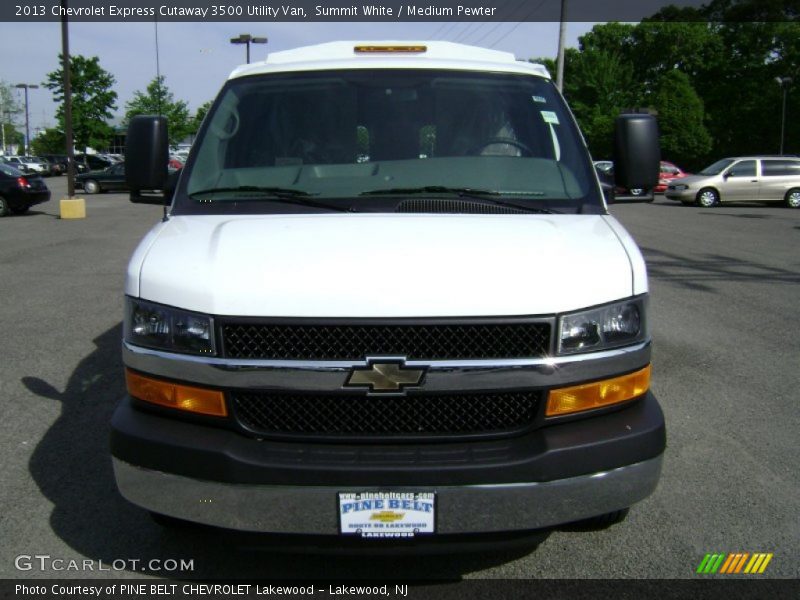 Summit White / Medium Pewter 2013 Chevrolet Express Cutaway 3500 Utility Van