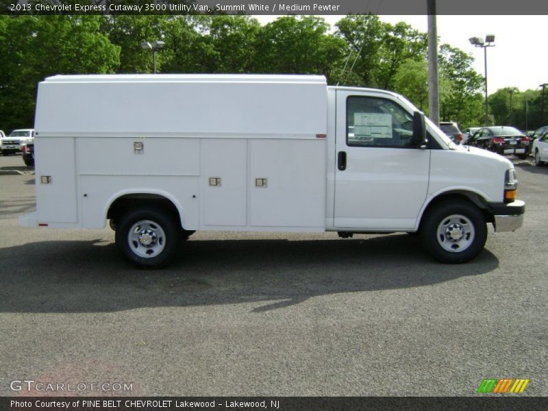 Summit White / Medium Pewter 2013 Chevrolet Express Cutaway 3500 Utility Van