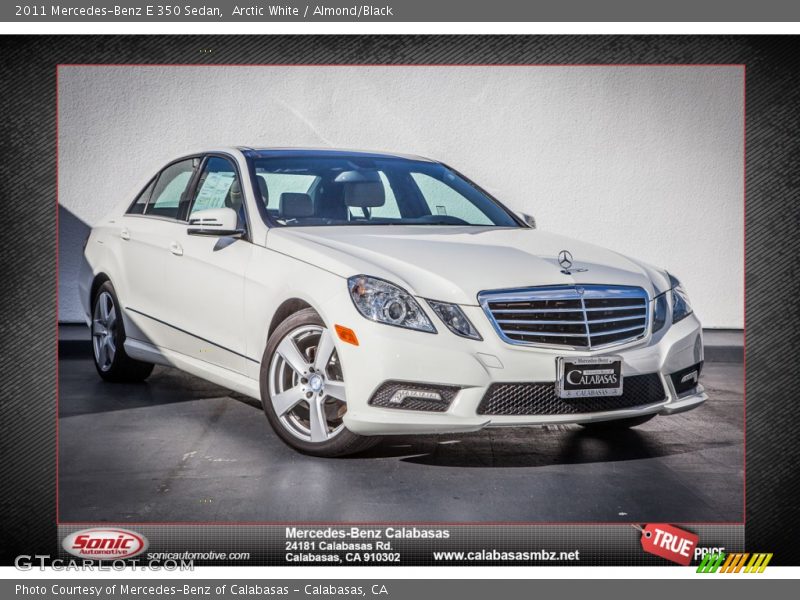 Arctic White / Almond/Black 2011 Mercedes-Benz E 350 Sedan