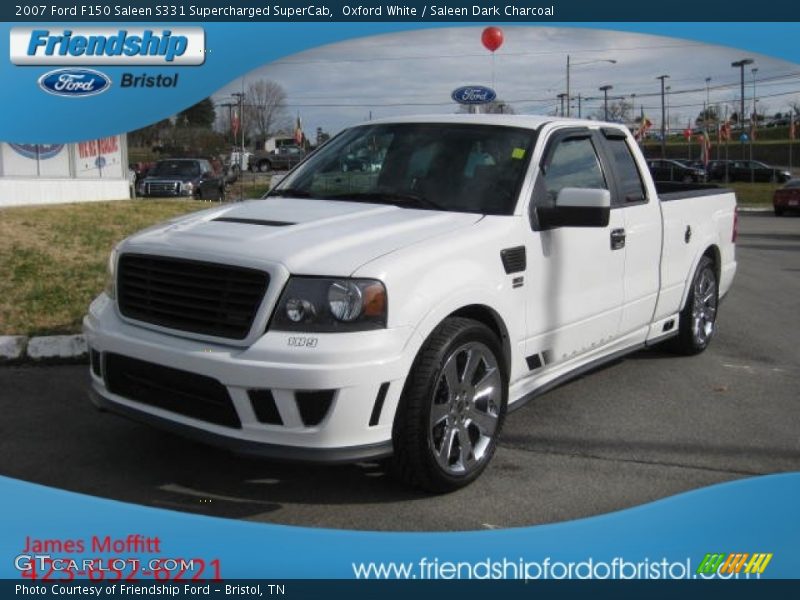 Oxford White / Saleen Dark Charcoal 2007 Ford F150 Saleen S331 Supercharged SuperCab