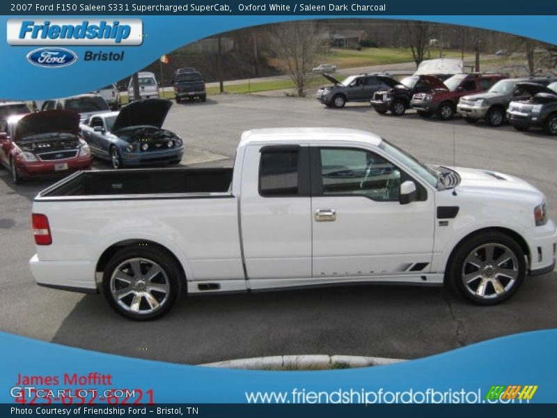 Oxford White / Saleen Dark Charcoal 2007 Ford F150 Saleen S331 Supercharged SuperCab