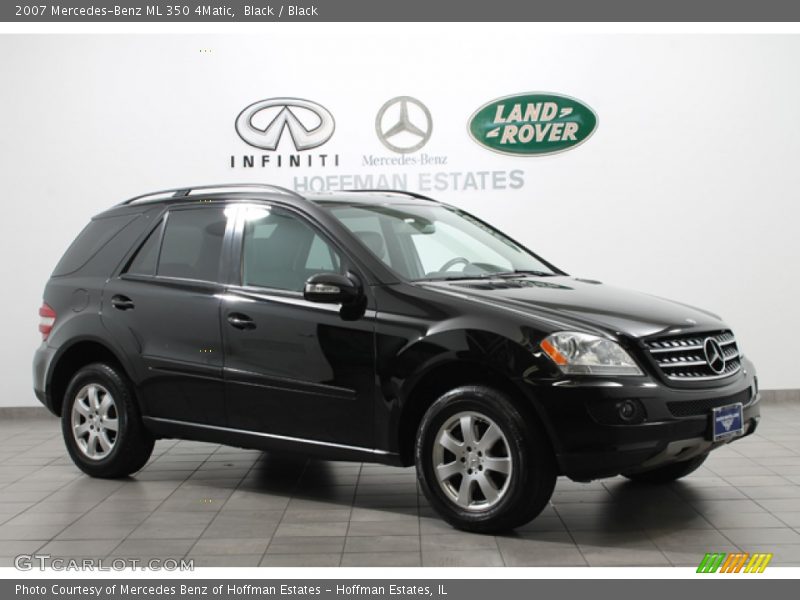 Black / Black 2007 Mercedes-Benz ML 350 4Matic