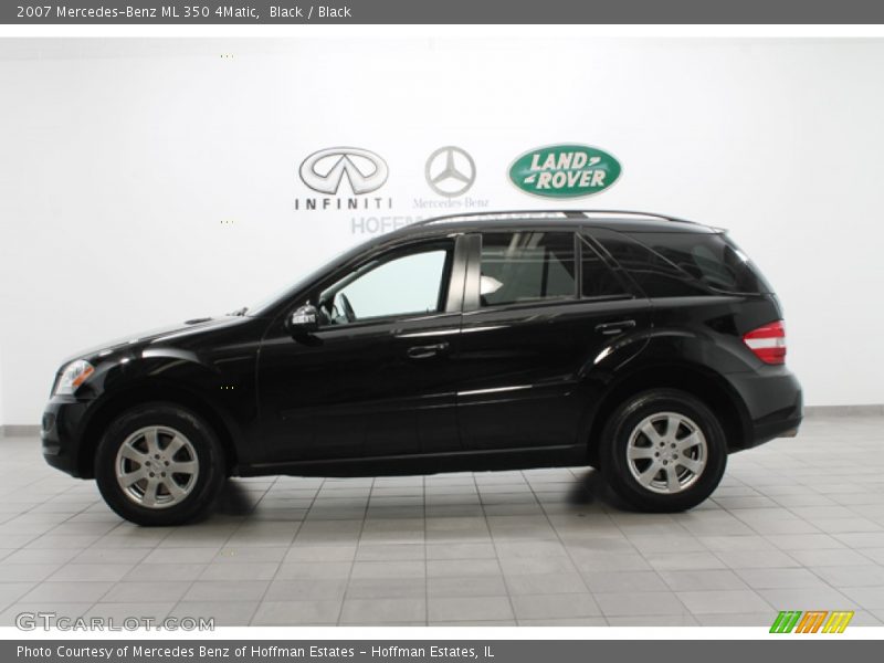 Black / Black 2007 Mercedes-Benz ML 350 4Matic