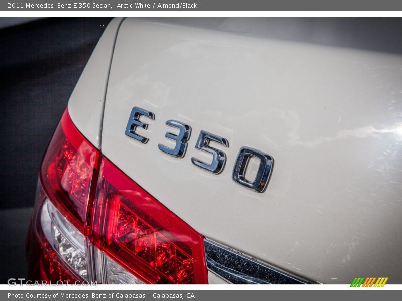 Arctic White / Almond/Black 2011 Mercedes-Benz E 350 Sedan