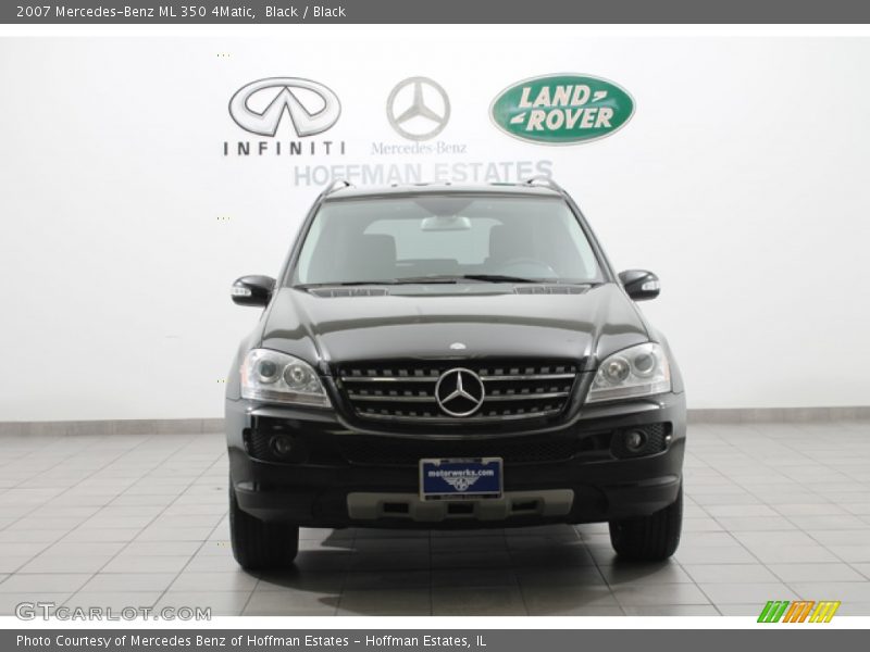 Black / Black 2007 Mercedes-Benz ML 350 4Matic