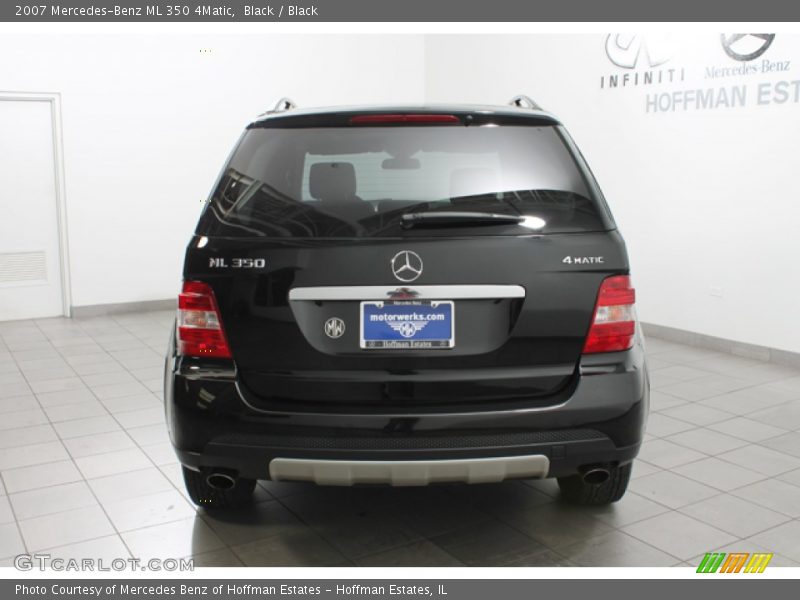 Black / Black 2007 Mercedes-Benz ML 350 4Matic