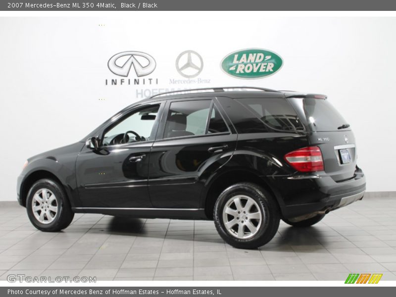 Black / Black 2007 Mercedes-Benz ML 350 4Matic