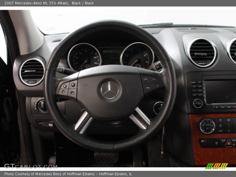 Black / Black 2007 Mercedes-Benz ML 350 4Matic