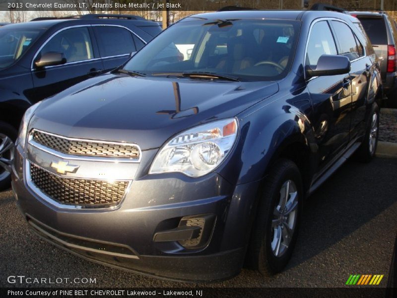 Atlantis Blue Metallic / Jet Black 2013 Chevrolet Equinox LT