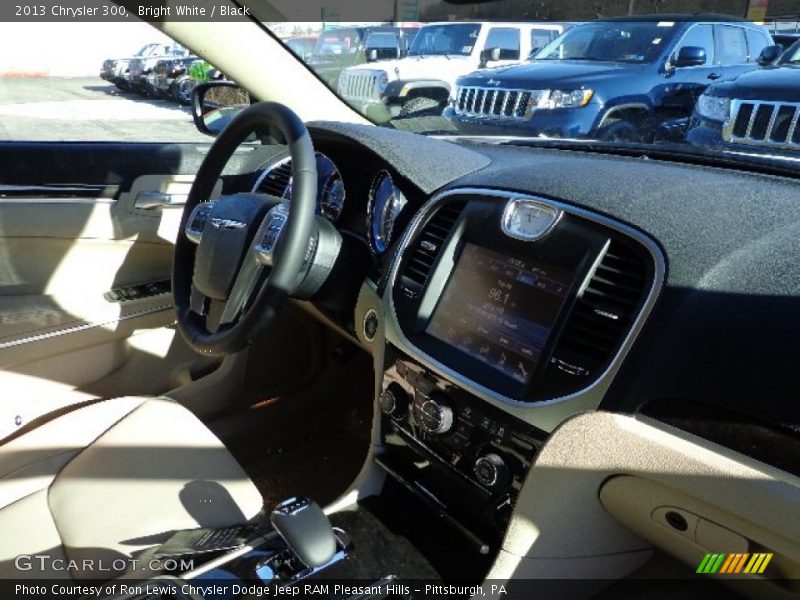 Bright White / Black 2013 Chrysler 300