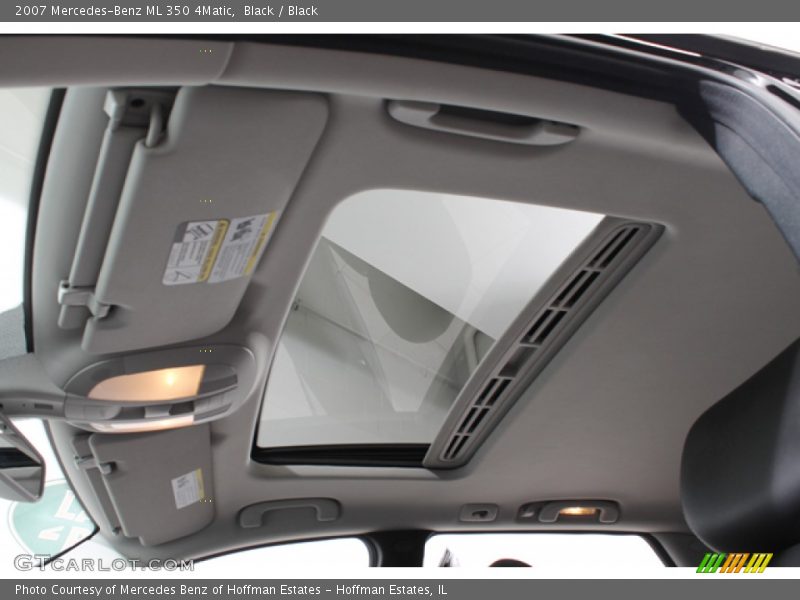 Black / Black 2007 Mercedes-Benz ML 350 4Matic