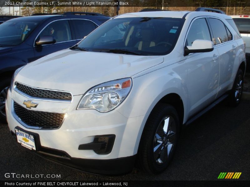 Summit White / Light Titanium/Jet Black 2013 Chevrolet Equinox LT