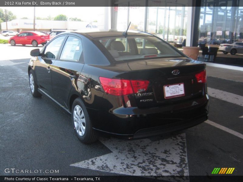 Ebony Black / Stone 2012 Kia Forte EX