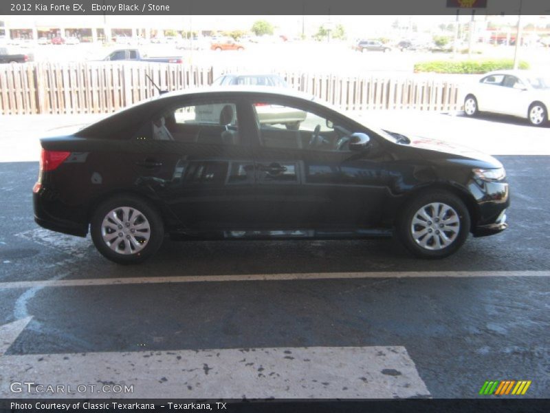 Ebony Black / Stone 2012 Kia Forte EX