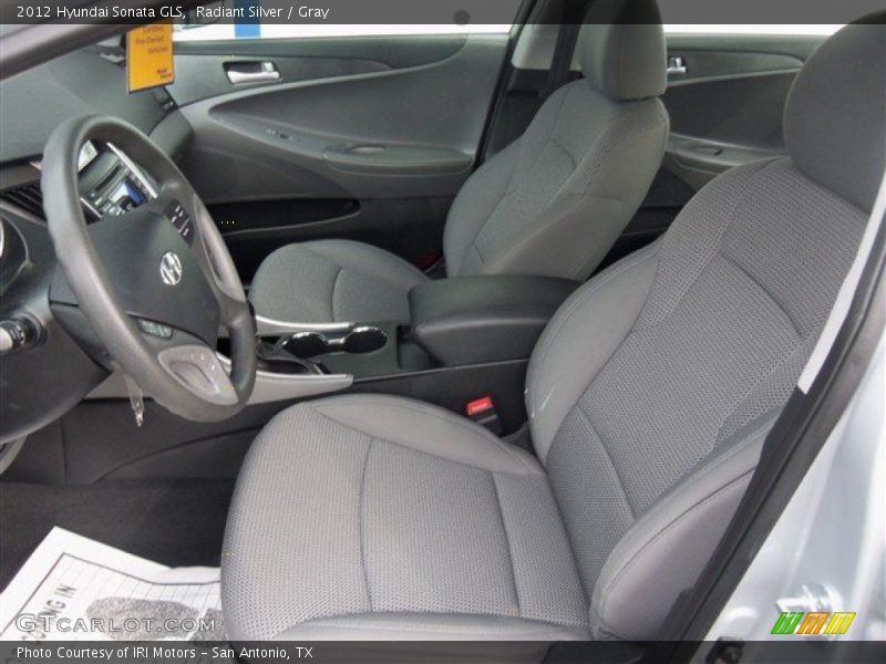 Front Seat of 2012 Sonata GLS