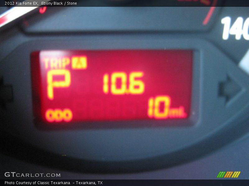 Ebony Black / Stone 2012 Kia Forte EX
