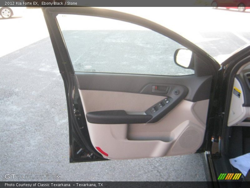 Ebony Black / Stone 2012 Kia Forte EX
