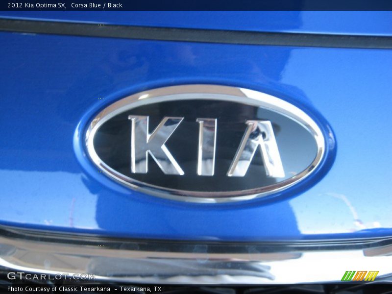 Corsa Blue / Black 2012 Kia Optima SX