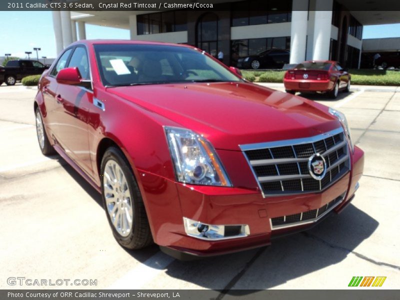 Crystal Red Tintcoat / Cashmere/Cocoa 2011 Cadillac CTS 3.6 Sedan