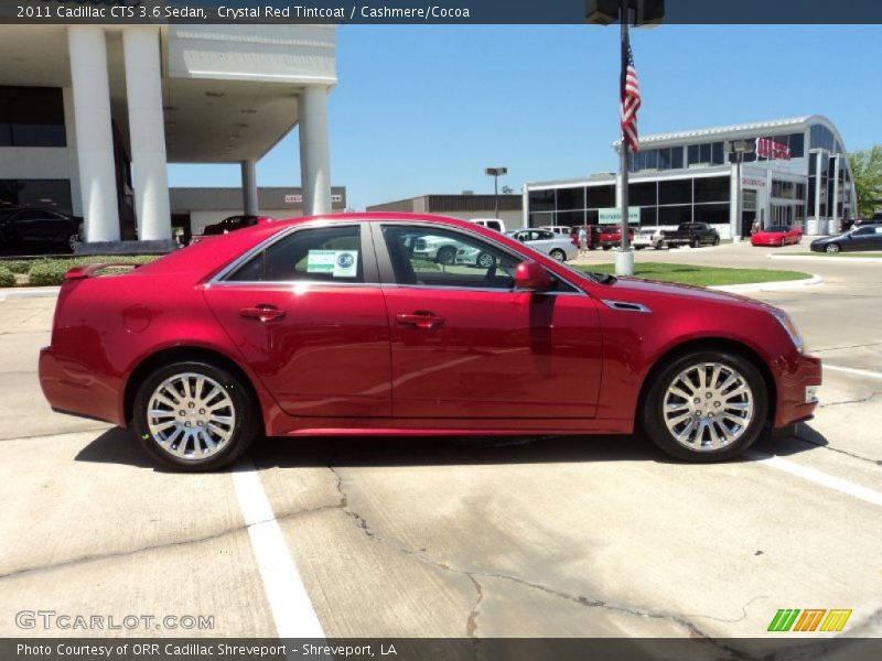 Crystal Red Tintcoat / Cashmere/Cocoa 2011 Cadillac CTS 3.6 Sedan