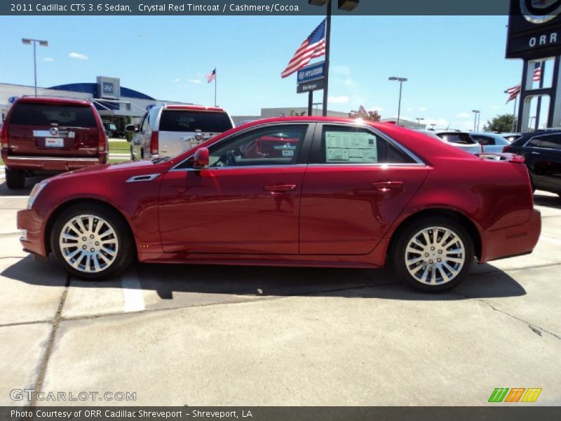 Crystal Red Tintcoat / Cashmere/Cocoa 2011 Cadillac CTS 3.6 Sedan