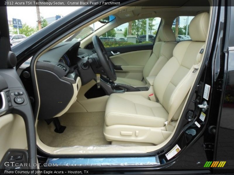 Crystal Black Pearl / Parchment 2012 Acura TSX Technology Sedan