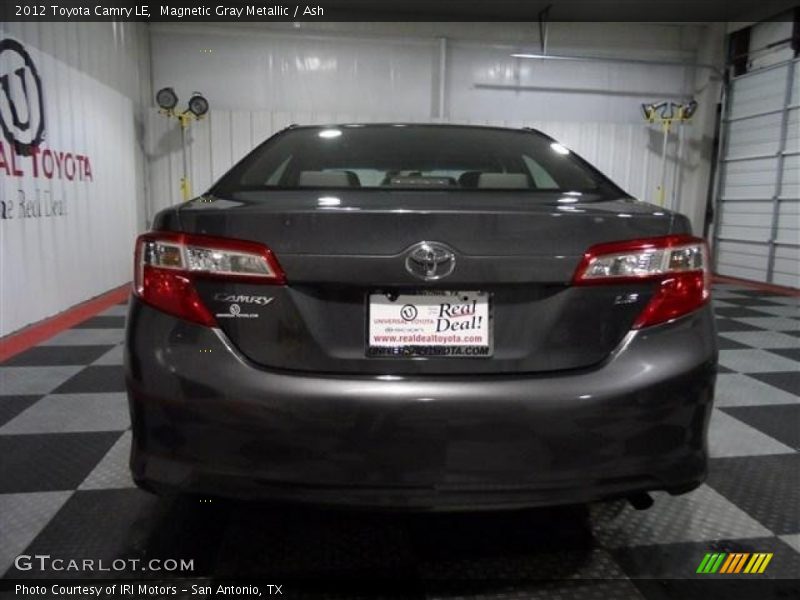 Magnetic Gray Metallic / Ash 2012 Toyota Camry LE