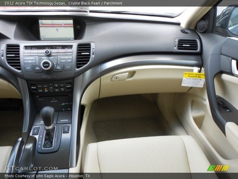 Crystal Black Pearl / Parchment 2012 Acura TSX Technology Sedan