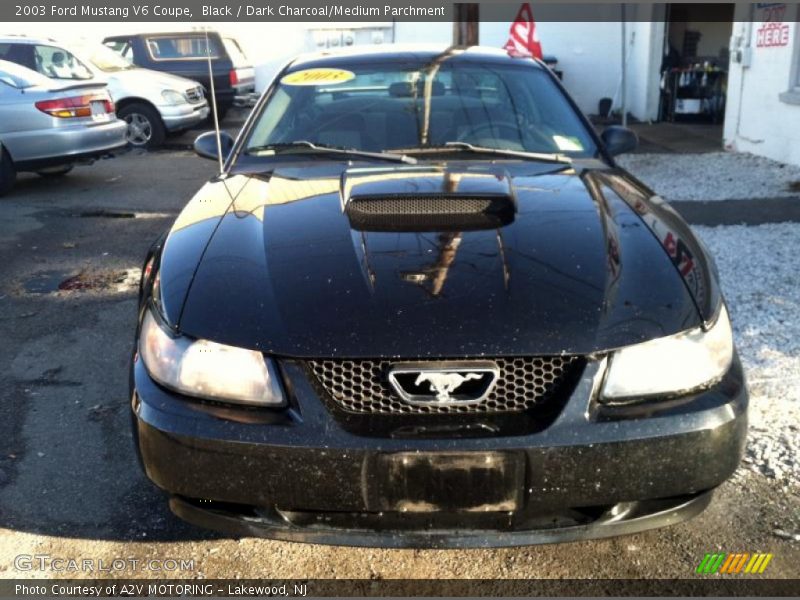Black / Dark Charcoal/Medium Parchment 2003 Ford Mustang V6 Coupe