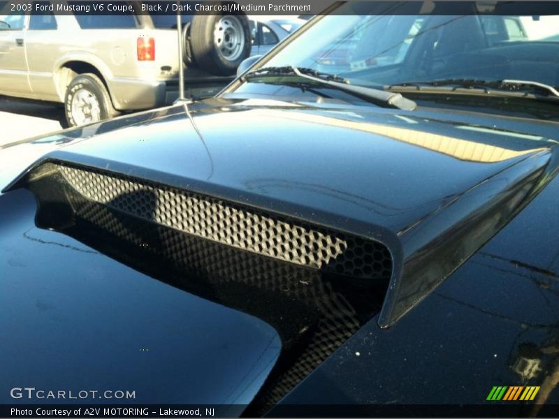 Black / Dark Charcoal/Medium Parchment 2003 Ford Mustang V6 Coupe