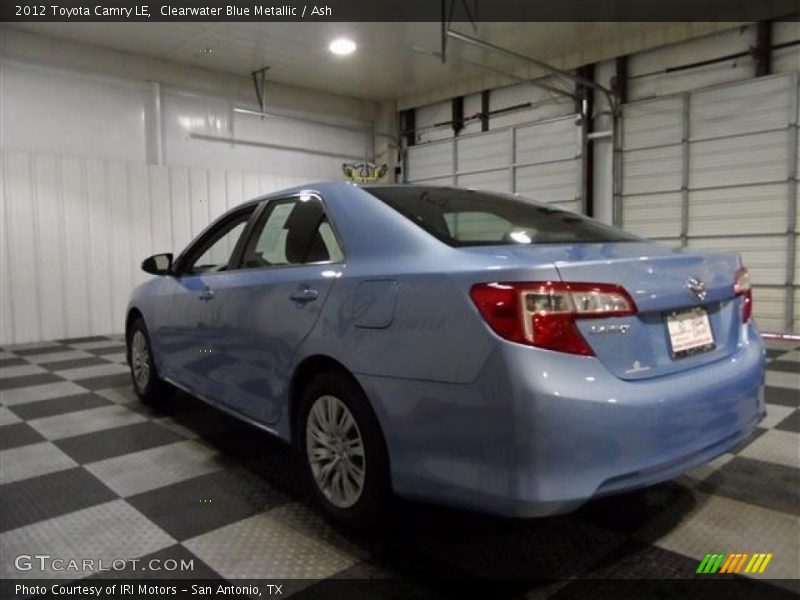 Clearwater Blue Metallic / Ash 2012 Toyota Camry LE
