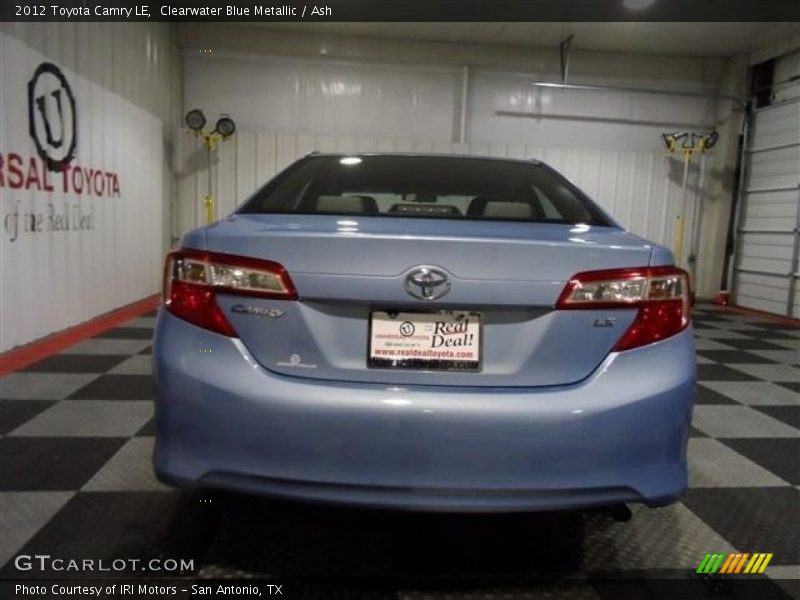 Clearwater Blue Metallic / Ash 2012 Toyota Camry LE