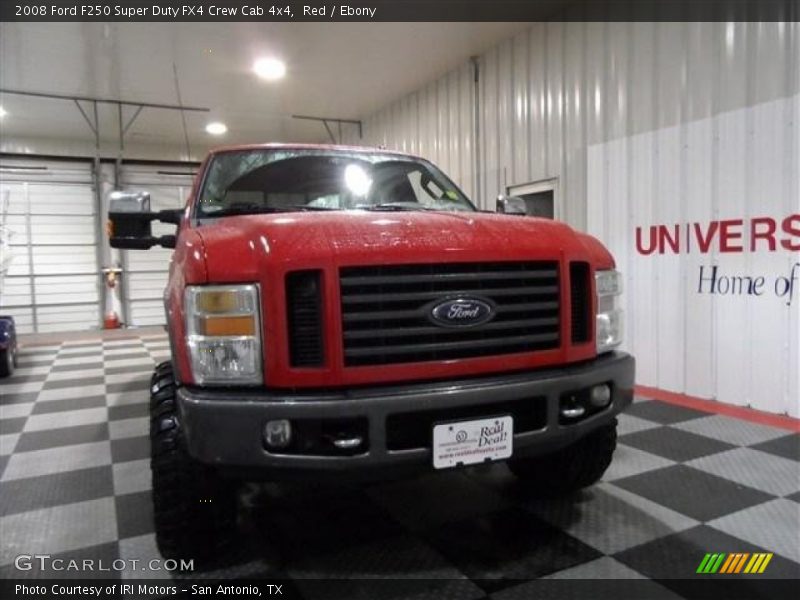 Red / Ebony 2008 Ford F250 Super Duty FX4 Crew Cab 4x4